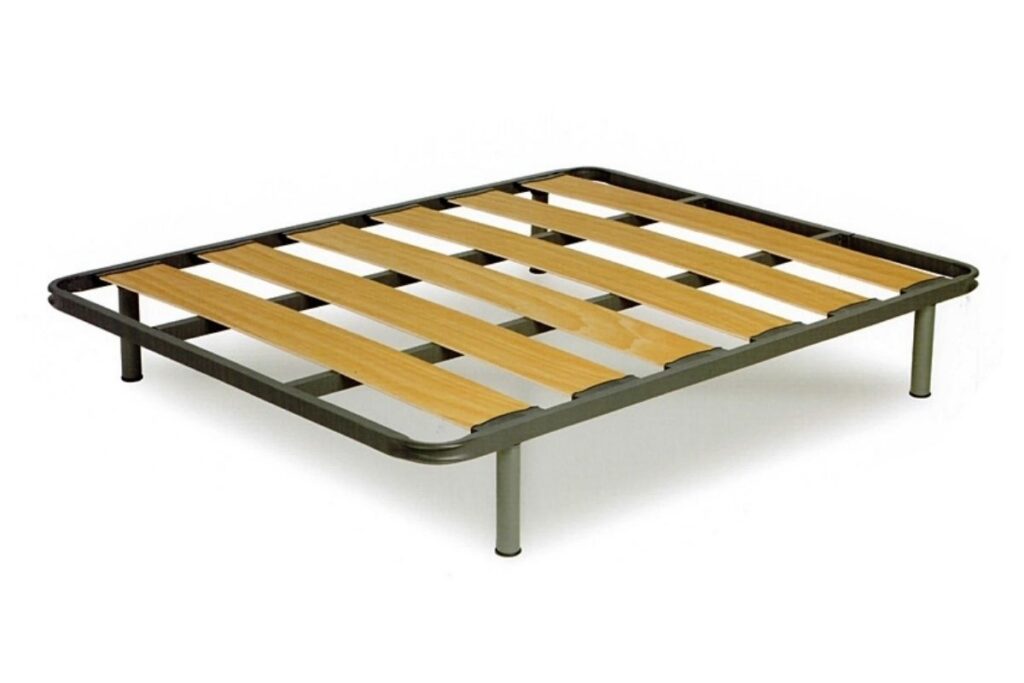 Somier lamina ancha dubai con barras metalicas de refuerzo